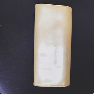 NWOT Calvin Klein Tan Patent Leather Wallet